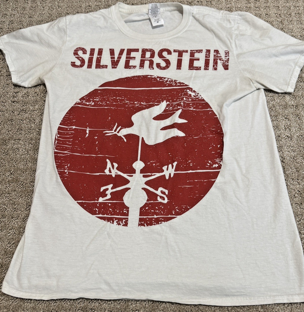 2000s Silverstein Gildan Tag Band Tee Size Medium - Emo/Hardcore/Screamo Scene